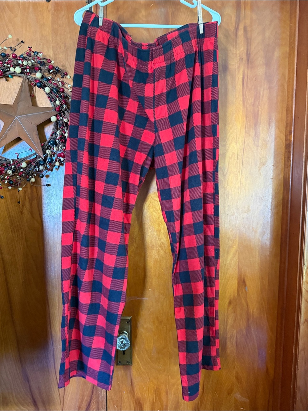 Red and Black Buffalo Plaid Pajama Pants